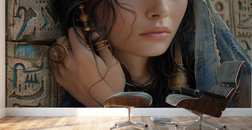 a painting with watercolors soft pastels and wo b Wall Murals