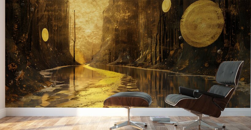 a stunning textured three dimensionally extrava e Wall Murals