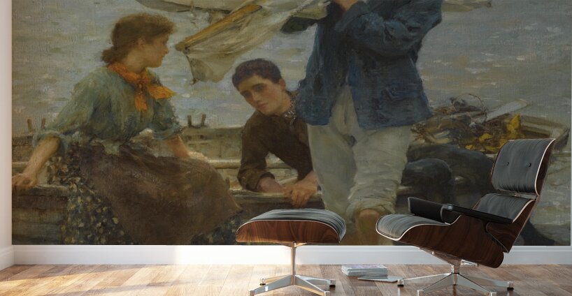 Henry Scott Tuke   Return from fishing 1907 Wall Murals