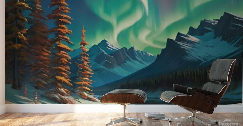 Northern light Canada art 20k3 Wall Murals