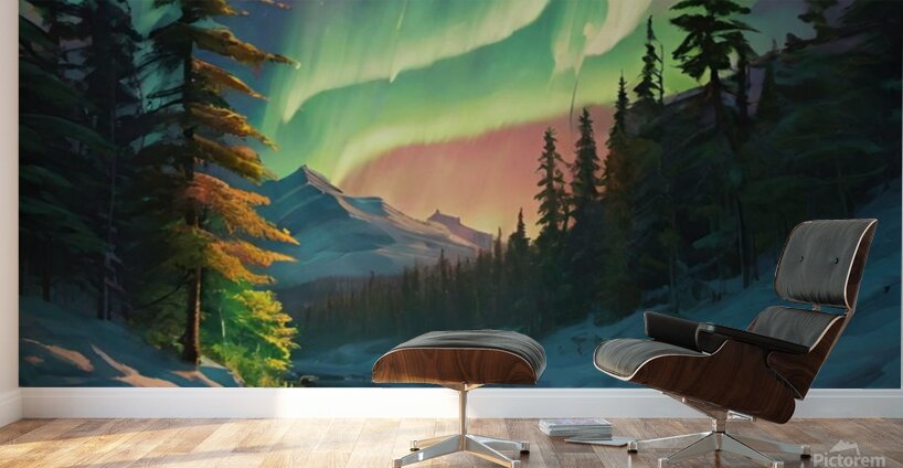 Northern light Canada art 20k5 Wall Murals