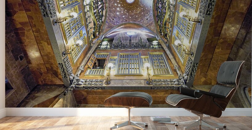 Barcelona. Catalonia. Spain. Palau Guell by Gaudi Wall Murals