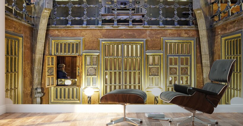 Barcelona. Catalonia. Spain. Palau Guell by Gaudi Wall Murals