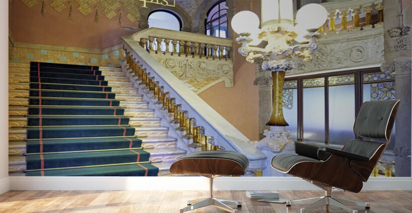 Barcelona. Catalonia. Spain. Palau de la musica catalana concert hall Wall Murals