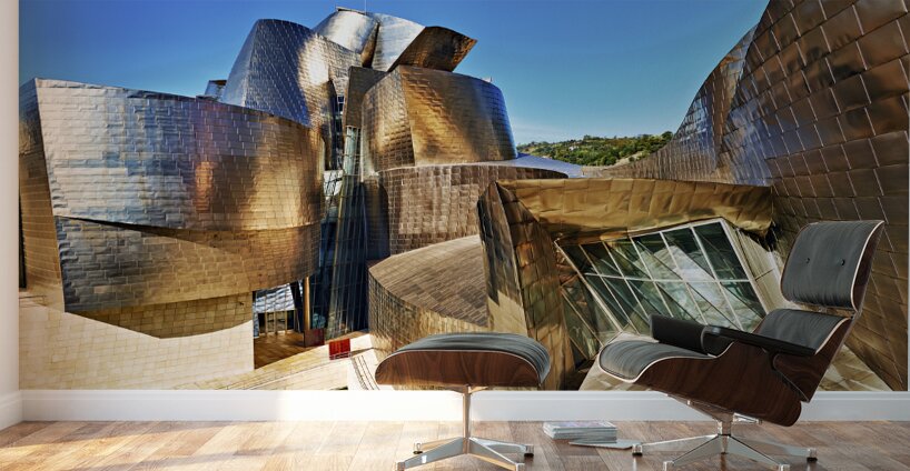 Bilbao Biscay Spain. Guggenheim Museum Wall Murals