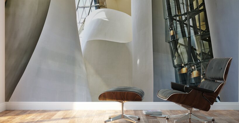 Bilbao Biscay Spain. The interiors of the Guggenheim Museum Wall Murals
