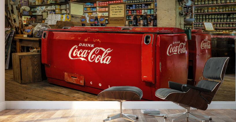 Antique Soft Drink Cooler Wall Murals