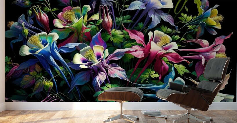 ai artist debra amerson plant artistry culombine Wall Murals