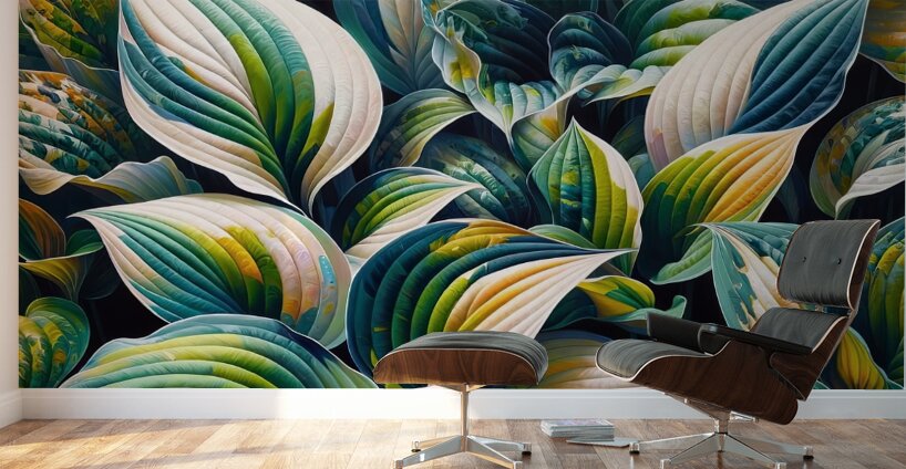 ai artist debra amerson plant artistry hosta copy Wall Murals