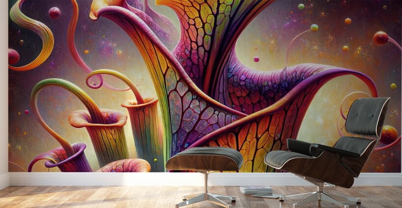 ai artist debra amerson plant artistry pitcher pl Wall Murals