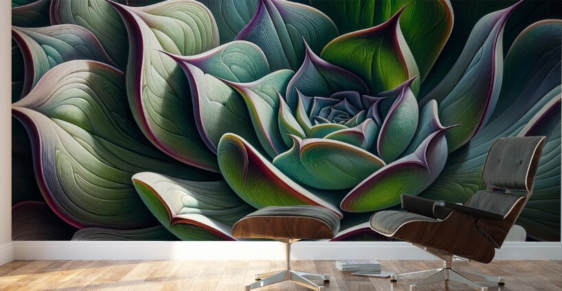 ai artist debra amerson plant artistry purple tip Wall Murals