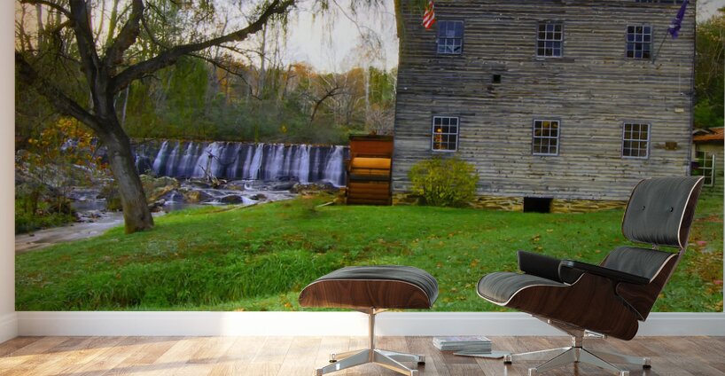 Brightwell Gristmill in Autumn Wall Murals