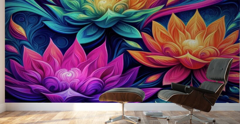 ai plant artistry copyright 2024 debra amersonf a Wall Murals
