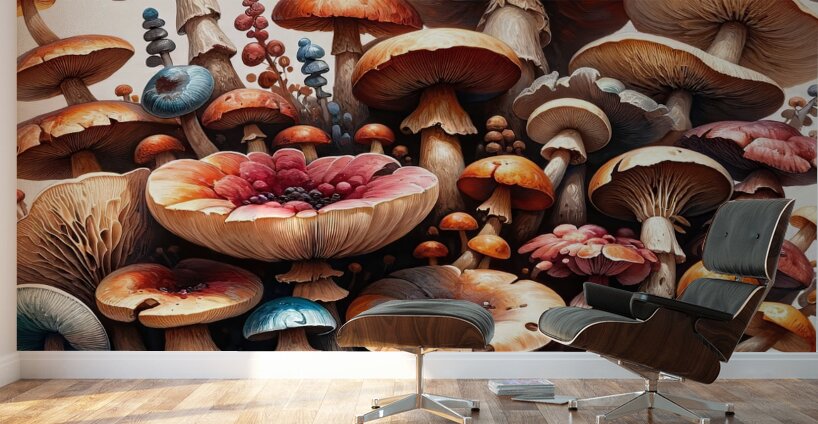 ai artist debra amerson plant artistry mixed mush Wall Murals