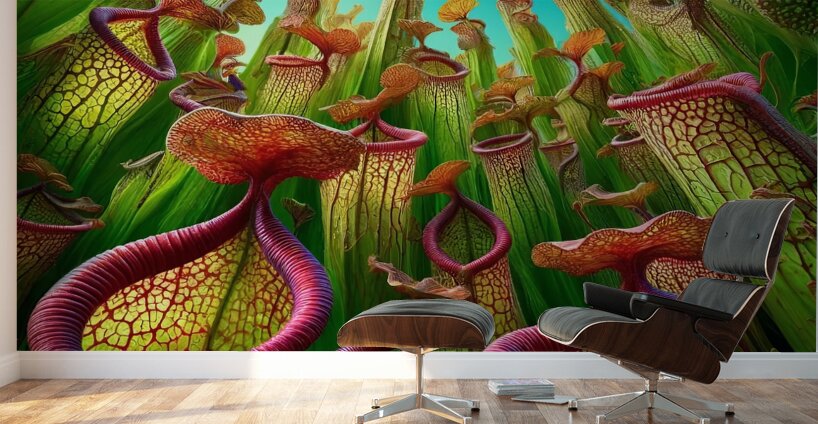 ai artist debra amerson plant artistrypitcher pla Wall Murals
