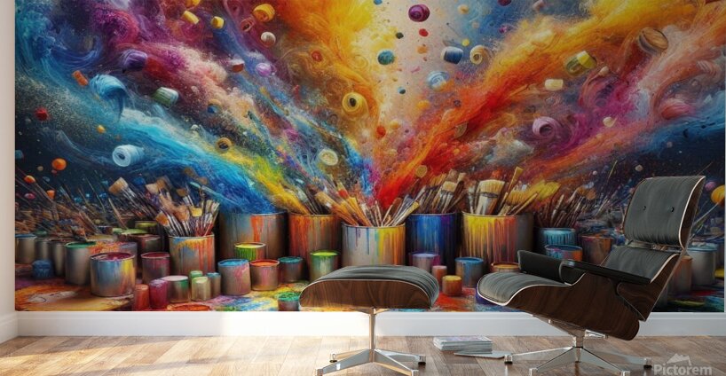 A vibrant symphony of colors Wall Murals