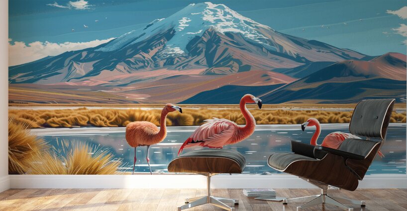 An illustration poster design Peru South Americ 6 Wall Murals