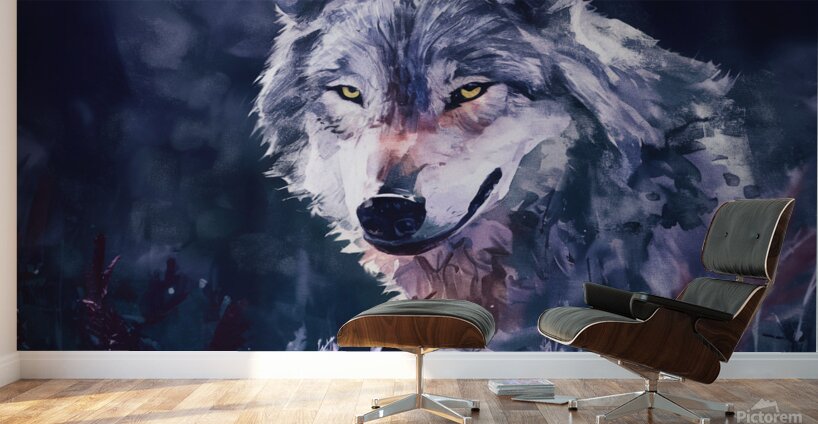 watercolor wildlife photo Wall Murals