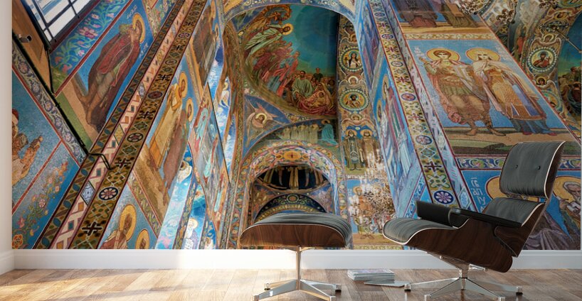 St. Petersburg Russia. Church of the savior on the spilled blood Wall Murals