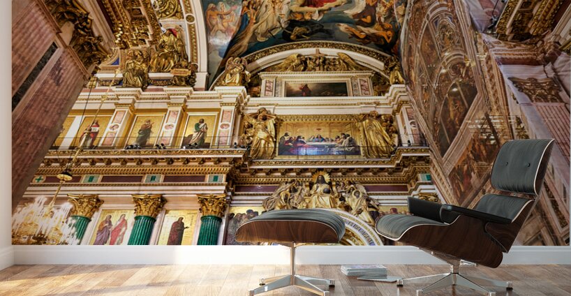 St. Petersburg Russia. St. Isaacs Cathedral Wall Murals