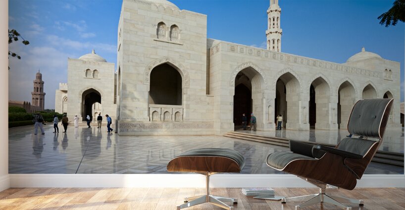 Oman. Muscat. Sultan Qaboos Grand Mosque Wall Murals