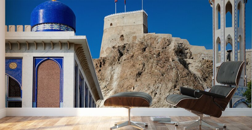 Oman. Muscat. Al Khor mosque Wall Murals