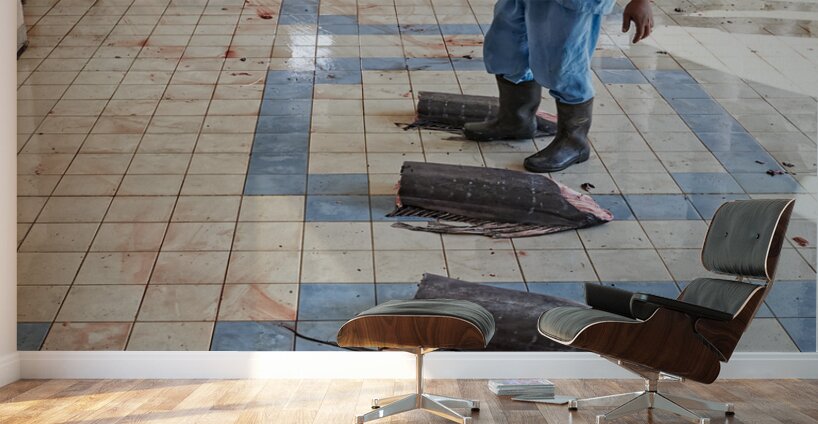 Oman Nizwa. The Fish Market Wall Murals