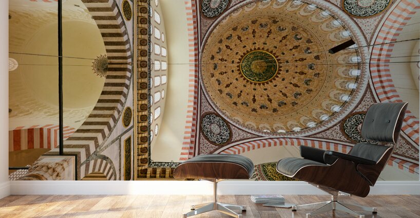 Istanbul Turkey. Süleymaniye Mosque Wall Murals