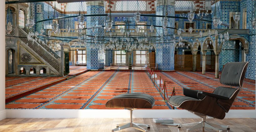 Istanbul Turkey. Rüstem Pasha Mosque Wall Murals