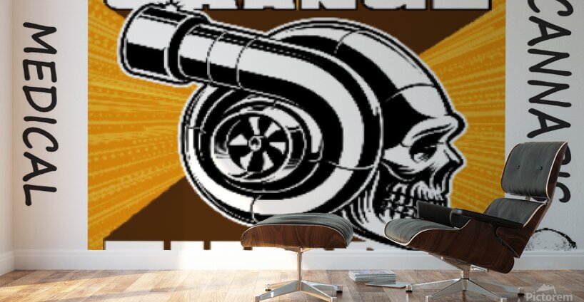 ORANGE TURBO Wall Murals