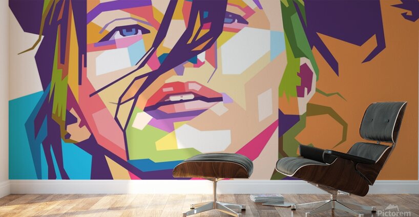 Billie Eilish wpap art style Wall Murals