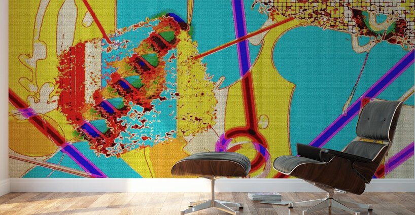 Inner Workings of a Happy Heart Wall Murals