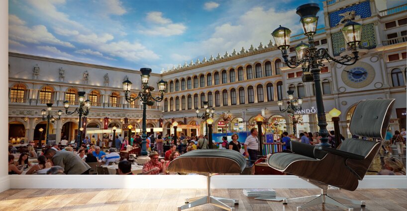 Little Venice at Venetian Hotel and Casino. Las Vegas Nevada USA Wall Murals