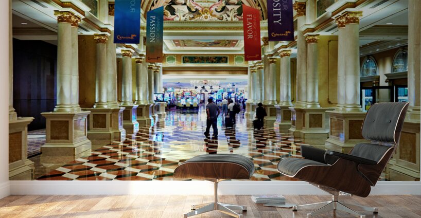 The Lobby of Venetian Hotel. Las Vegas Nevada USA Wall Murals