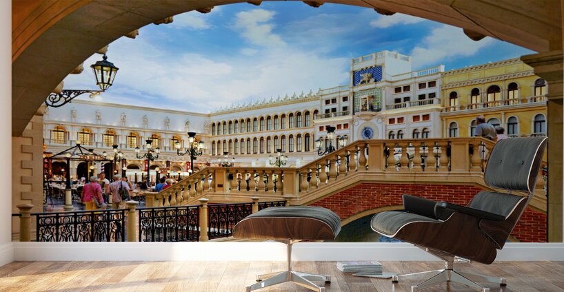 Little Venice at Venetian Hotel and Casino. Las Vegas Nevada USA Wall Murals