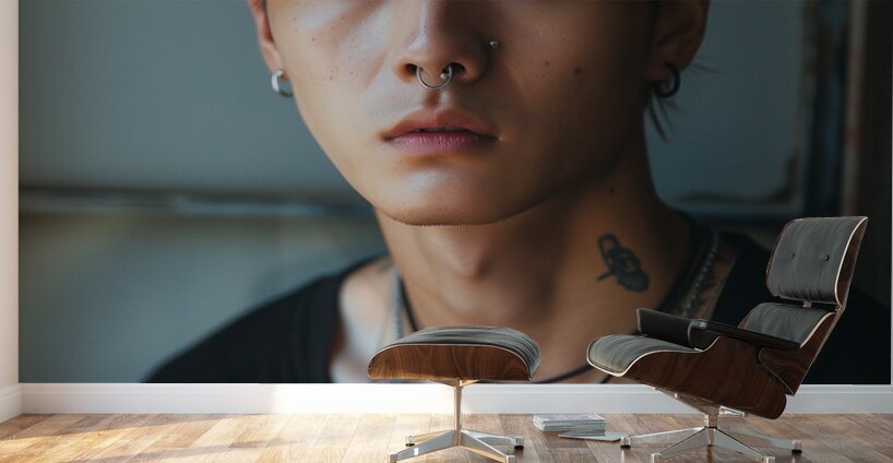 asian model manfull length shothandsomecoolwear 0 Wall Murals