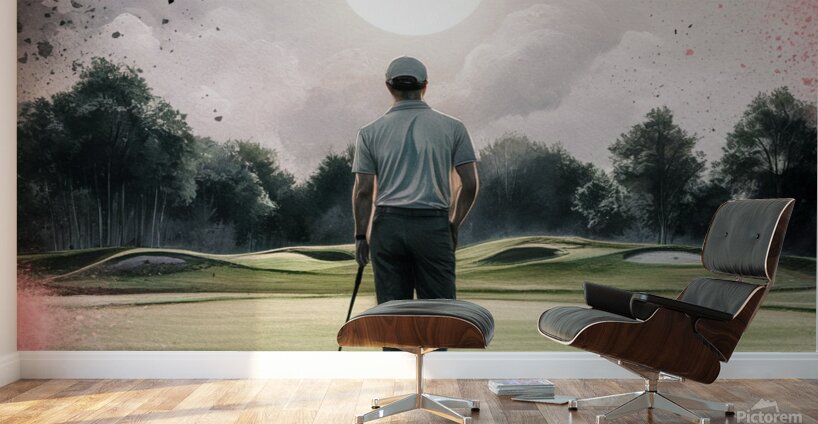 Ethereal Day on the Green Wall Murals