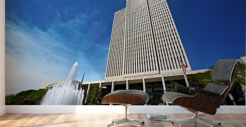 The hedaquarter of the Mormon Church of Jesus Christ the latter day. Salt Lake City Utah USA Wall Murals