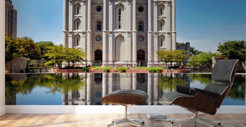 Salt lake Mormon Temple. Salt Lake City Utah USA Wall Murals