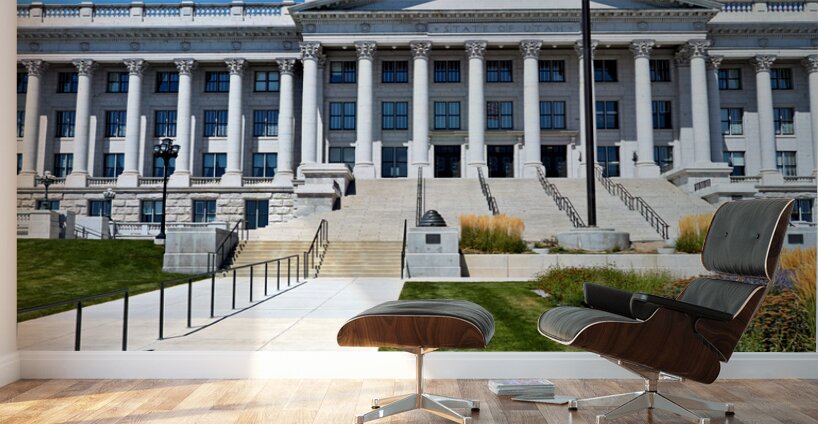 The Utah State Capitol house of government for the U.S. state of Utah. Wall Murals