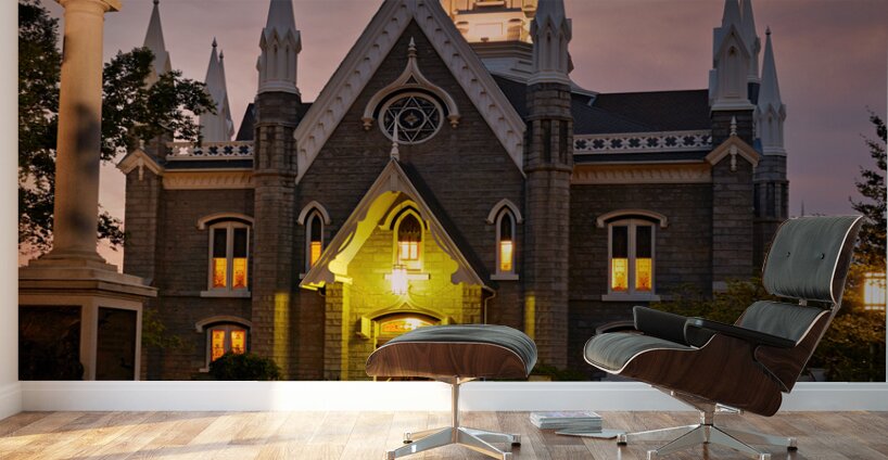 The Assembly Hall. Temple Square. Salt Lake City Utah USA Wall Murals