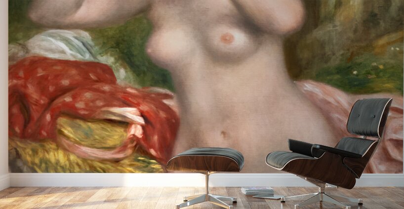 Auguste Renoir - Bather Arranging Her Hair - 1893 Wall Murals