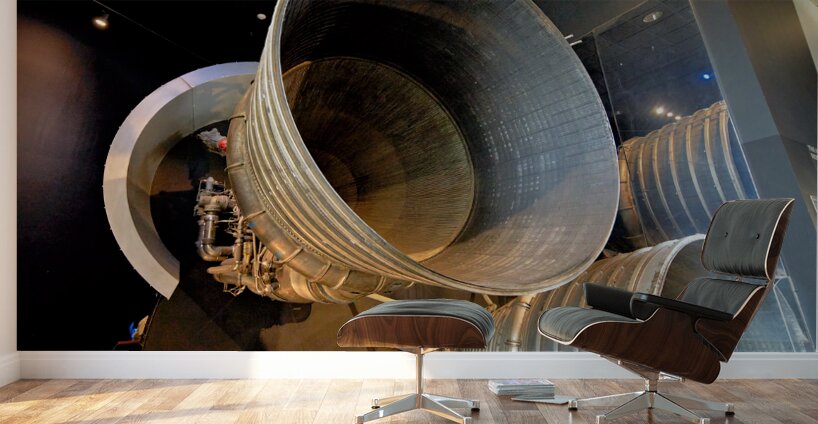 Inside the Smithsonian National Air and Space Museum. Washington D.C. Wall Murals