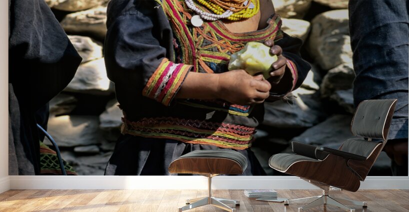 Pakistan. Life in a Kalash Village in Bumburet Valley Wall Murals