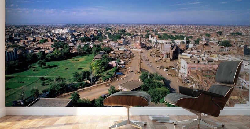 Pakistan.Lahore aerial view Wall Murals