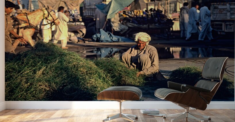 Pakistan. The street market in Lahore Wall Murals