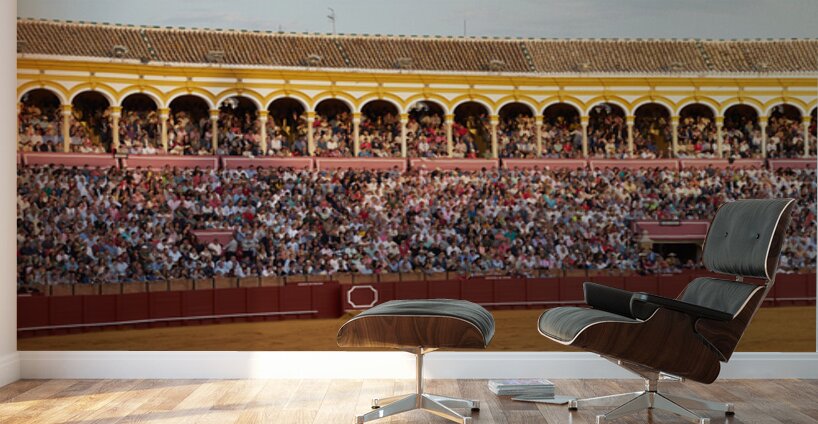 ANDALUSIA SPAIN. Bullfight in Seville Arena Wall Murals