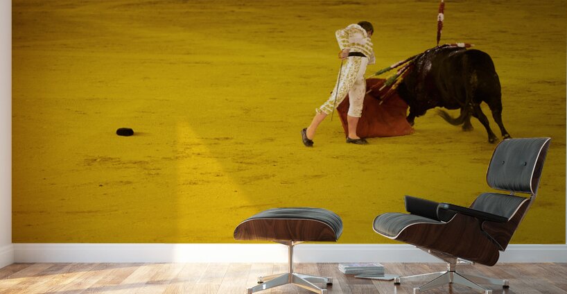 ANDALUSIA SPAIN. Bullfight in Seville Arena Wall Murals