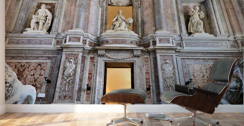 Caserta Campania Italy. The majestic entrance to the Royal Palace Wall Murals