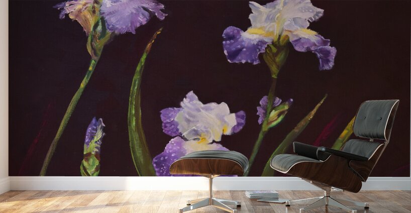 Irises Wall Murals